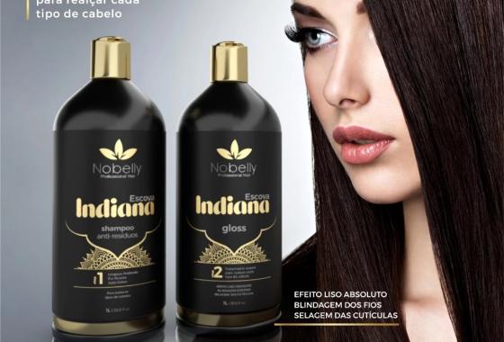 [Escova Orgânica Indiana Definitiva Shampoo + Condicionador Liso Absolu]